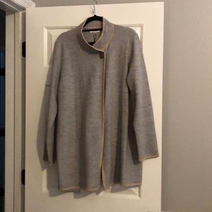 Calvin Klein grey wrap sweater